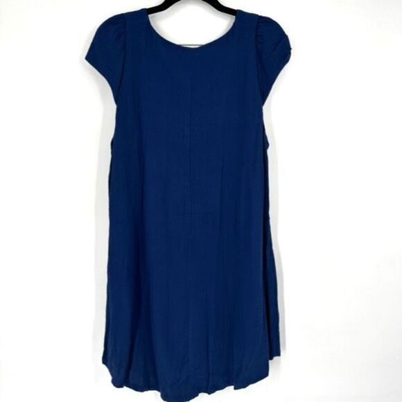 Reformation‎ Elton Dress in Peacock Blue Size Medium Shift Easy Loose Fit - Picture 3 of 13